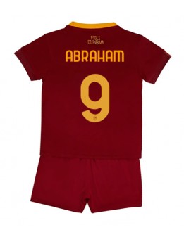 AS Roma Tammy Abraham #9 Heimtrikotsatz für Kinder 2022-23 Kurzarm (+ Kurze Hosen)